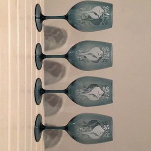 Shell / beach Stemware plastic 4 pieces shell design